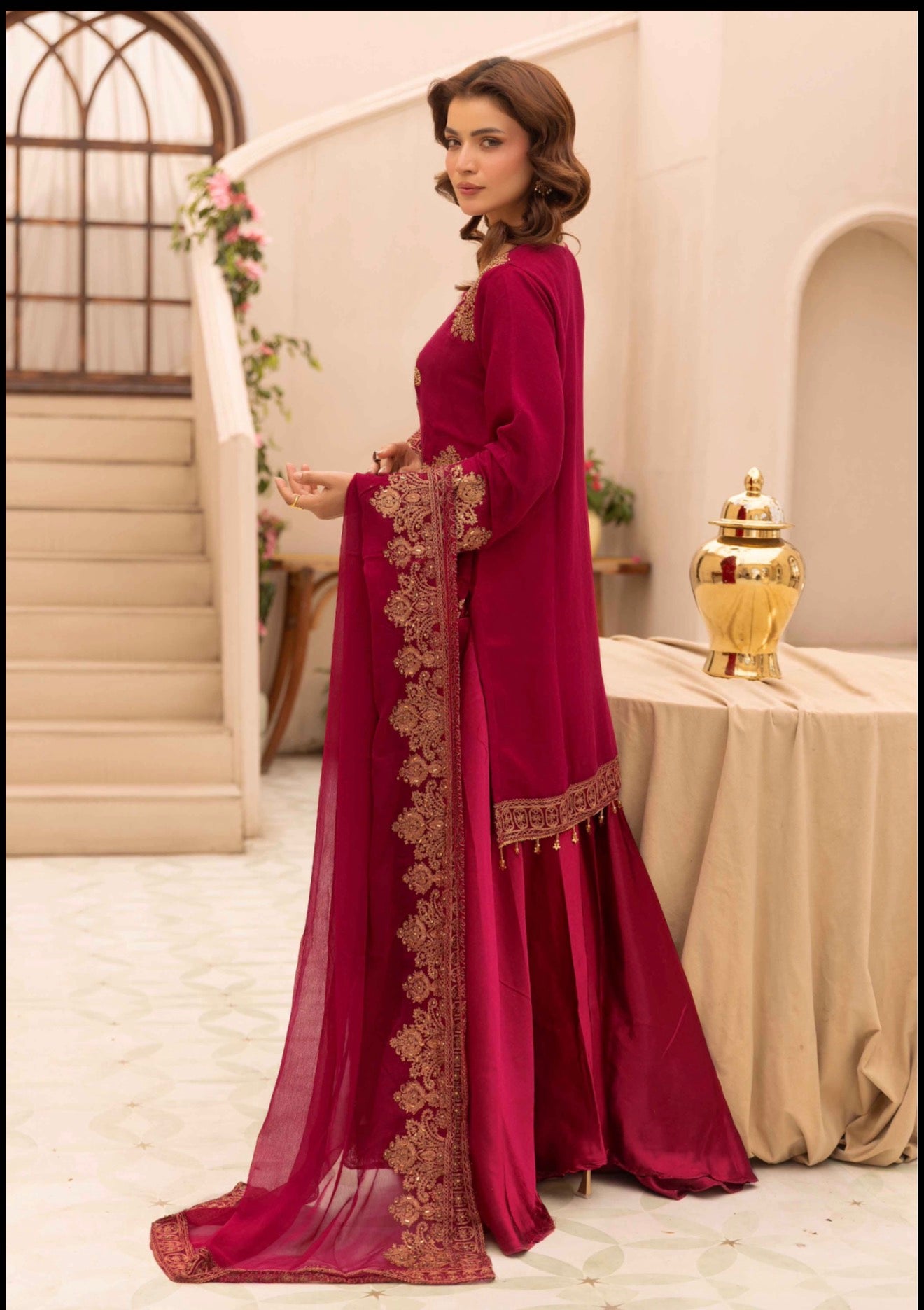 HASEEN EID COLLECTION MAGENTA